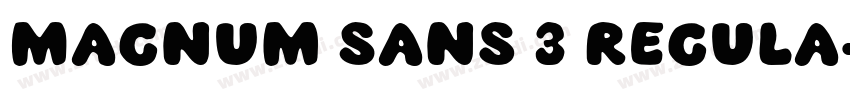Magnum Sans 3 Regula字体转换